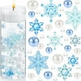 thumbnail image 4 of Christmas Vase Filler Set for Centerpieces – Holiday Candle Holder Decorations with Floating Pearls, Snowflakes & Hydrogel Beads – Winter Table Decor for Christmas Parties & Home Display, 4 of 5