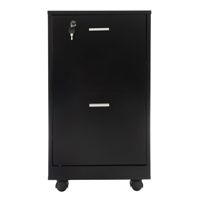 2 drawer file cabinet cheap with lock and wheels