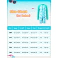 thumbnail image 2 of Kids Girls One Piece Zipper Swimsuit Long Sleeve Swimwear Bathing Suit Rash Guard 4-12 Years, 2 of 8