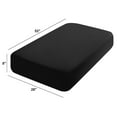 thumbnail image 3 of Kelnaro Black Fitted Crib Sheet 1 Pack 28x52 Inch, Soft Microfiber Toddler Fitted Sheet, Machine Washable for Girls & Boys, 3 of 6
