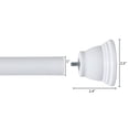 thumbnail image 5 of Mayott Adjustable Shower Curtain Tension Rod with 12-Piece Hook Set in White, 5 of 5