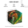 thumbnail image 4 of Fotbe Chameleon Porta Pañuelos Decorativo de Cuero, Caja Cuadrada Moderna para Pañuelos Faciales, Organizador y Dispensador 5x5x5'', 4 of 7
