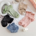thumbnail image 3 of Women Ankle Socks Cute 5 Pairs Fashion Breathable Cotton Socks Ruffle Socks, 3 of 10