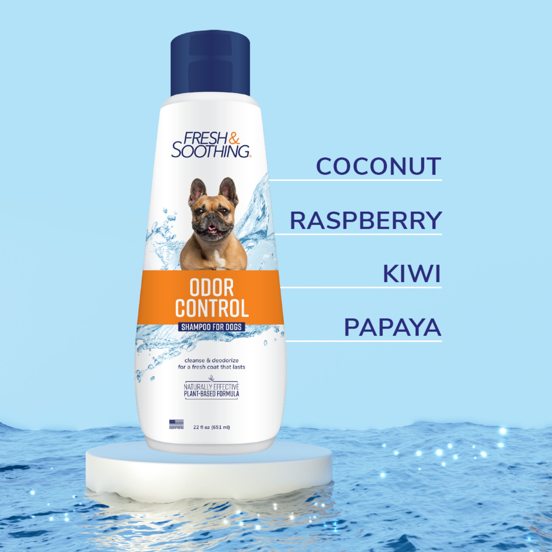 Naturel Promise Fresh & Soothing Deodorizing Dog Shampoo, 22 fl oz for Smelly Dogs