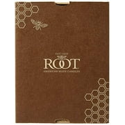 ROOT Unscented Grecian Collenettes Taper Candles, 7-Inch Tall, Box of 4, Garnet