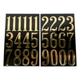 thumbnail image 5 of Hy-Ko 3-Inch Bold Gold & Black Self-Adhesive Vinyl Number Kit, 26 Pieces, 5 of 12