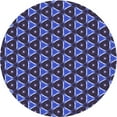 thumbnail image 1 of Ahgly Company Indoor Round Patterned Blue Whale Blue Area Rugs, 8' Round, 1 of 6