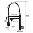 Professional PNGCAN Commercial Kitchen Faucet with Powerful Pull Down