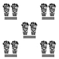 thumbnail image 2 of Soidarity 1 par de guardabarros de plástico para bicicleta de montaña, guardabarros para Dirtboard, piezas decorativas para ciclismo, tipo 6 Cabeza de calavera 5piezas Soidarity  CBP168453, 2 of 6