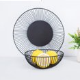 thumbnail image 3 of Moyic Frutero decorativo de Metal calado negro de moda, capacidad grande moderna y minimalista Almacenamiento y organización del hogar, 3 of 6