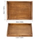 thumbnail image 2 of Bandeja de servicio rectangular de madera Uxcell 9.84x7.09" Platter decorativo para el hogar, cocina, vela, marrón, 2 of 7