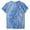 Blue, variant on Fesfesfes Athletic Tops for Women's Shirt Tees Funny Cute Short Sleeve T Shirt Tie-dye T-shirt Tops Blouse Gift For Womens T Shirts Short Sleeve 2XL(US:12)