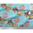 thumbnail image 2 of Soimoi Poly Georgette Fabric Peony Floral Fabric Prints by Yard 52 Inch Wide, 2 of 3