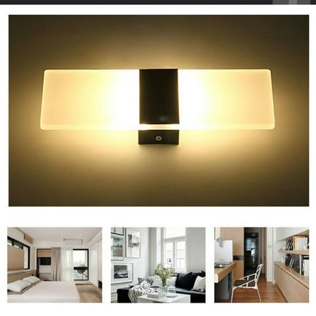 

CXDa Modern LED Wall Lighting Up Down Cube Indoor Outdoor Bedroom Sconce Lamp Fixture