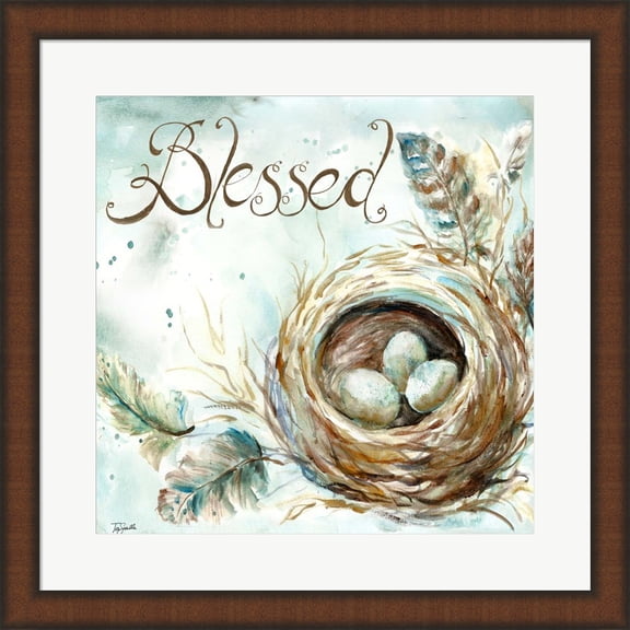 Nest Blessed by Tre Sorelle Studios, Framed Wall Art, 19.75W x 19.75H