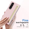 thumbnail image 5 of Dteck Case for Samsung Galaxy Z Fold 3 with Slim S Pen,Luxury PC Case Built-in Front Screen Protector Full Body Protective Cover for Galaxy Z Fold 3 5G,Pink, 5 of 8