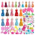 thumbnail image 1 of 125 Uds. Accesorios para falda de muñecas, traje de muñecas hecho a mano para niñas, juguetes para jugar a las casitas a la moda Hugtrwg  Para estrenar, 1 of 9