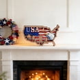 thumbnail image 2 of AZXY 4th of July Decor, Patriotic USA Map Wooden Sign with American Flag, Soldiers & Eagle Design, Ideal for Independence Day, Veterans Day & Patriotic Party Decorations, 2 of 7