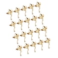 thumbnail image 4 of Colgantes florales Hugo 20 piezas dorados con purpurina, 4 of 5