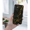thumbnail image 5 of WIRESTER Shockproof Soft Rubber Cover Case for Samsung Galaxy S24 FE 6.7", Black Marble Gold Veins, 5 of 5