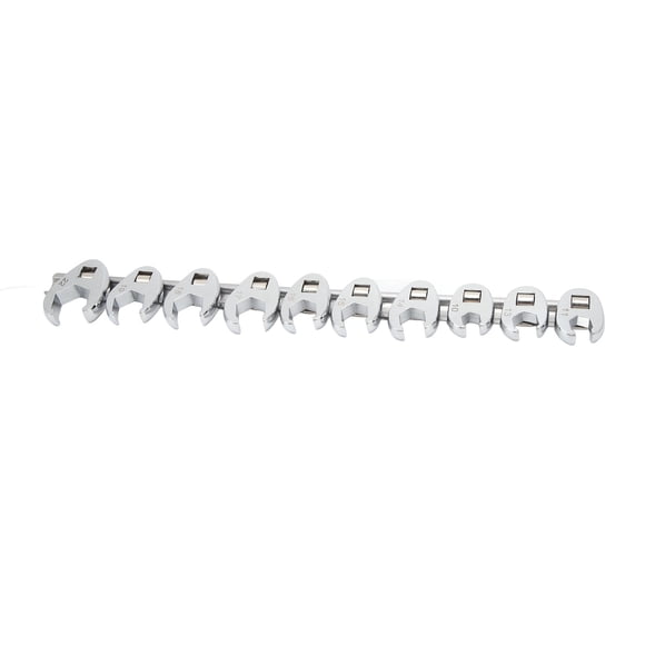 Metric Nut Wrench Tool Kit, Crows Foot Wrench Set Durable Craved for Car Motorcycle Home Repair