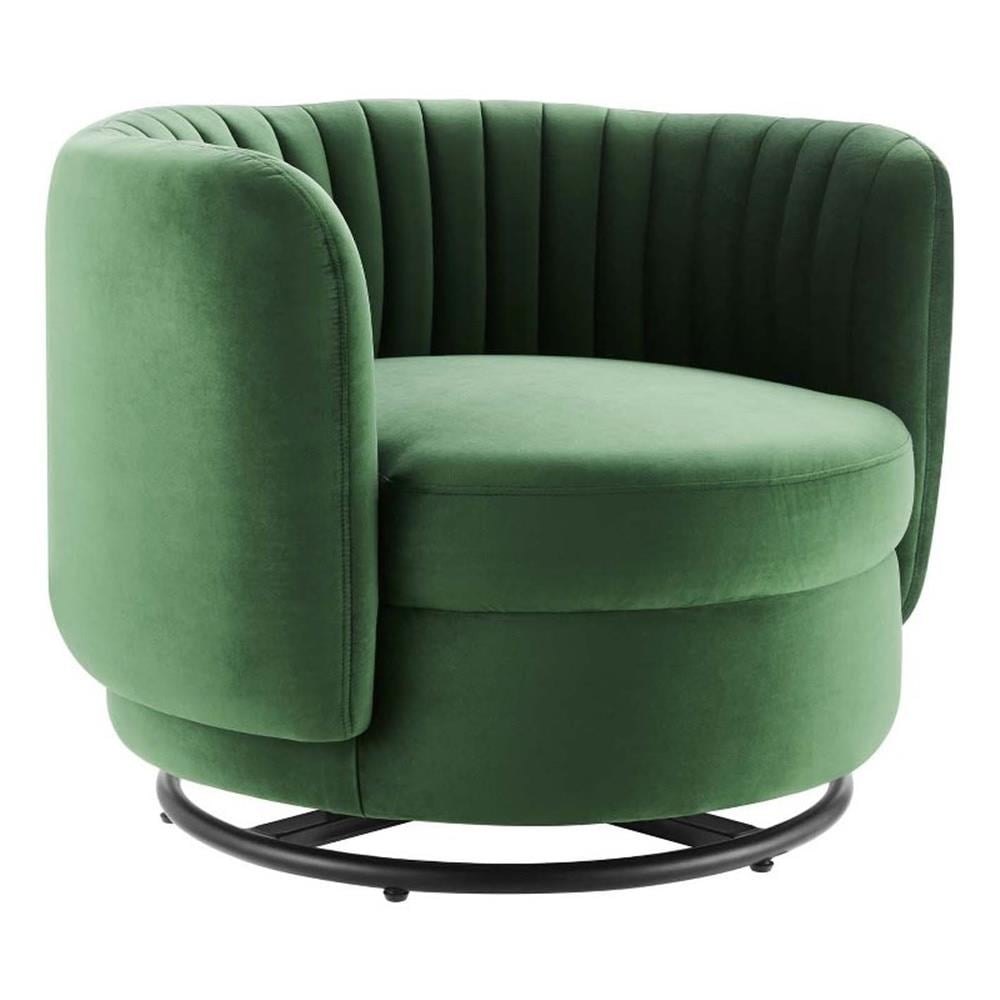 maklaine upholstered velvet fabric swivel product