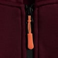 thumbnail image 6 of Havenx Full Zip Hoodies for Men Long Sleeve Drawstring Jackets with Pockets Hooded Sweat Shirts Gym Hiking Outdoor Fall Winter Athletic Clothes,Wine 3XL, 6 of 7