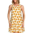thumbnail image 1 of Bixox Robe Trapèze Sans Manches à Imprimé de Raquette de Tennis de Table Ping-Pong pour Femme avec Poches, Robe Débardeur Décontractée Longueur Genou pour l'Été-Xx-Grand, 1 of 7