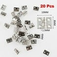 thumbnail image 1 of 20Pcs Small Hinges + Screw Brassed Jewellery Box Dolls House Furniture Accessory, 1 of 4