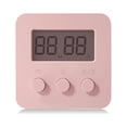 thumbnail image 1 of pitrice Wall Mount Digital Timer Clock Time Management Teachers Training Workout Timing Device Household Bakery Pink 1Set, 1 of 6