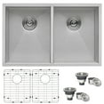 thumbnail image 2 of Ruvati RVH7350 Undermount 16 Gauge 30 in. Kitchen Sink Double Bowl, 2 of 5