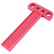 thumbnail image 2 of Woodworking Scriber Ruler T Type Aluminum Alloy Hole Gauge Carpenter Marking Tool (Style A), 2 of 5
