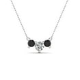 thumbnail image 4 of 1 Carat 3 Stone Gold Diamond Necklace For Women - Fascinating Diamonds, 4 of 53