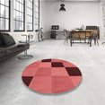 thumbnail image 4 of Ahgly Tapis Rectangulaire Rouge Lavable en Machine, 7 Pieds x 9 Pieds, 4 of 7