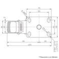 thumbnail image 4 of Carrymaster ACSU-76SFB Light-Duty Swivel Flange Brake Non-Leveling Caster, 4 of 4