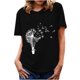 thumbnail image 1 of Moda mujer verano media manga pulóver sólido Casual blusa Tops Fridja ghk3704, 1 of 3