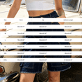 thumbnail image 4 of Women's High Waist Cargo Denim Shorts Distressed Straight Knee Length with Pockets, Loose Fit Summer Jean Pants, 4 of 8