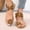 Red, variant on WILLBEST Bow Slippers Women's Large Size Flower Flat Sandals Border Resort Style Thong Elastic Band Beach Sandals