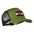 thumbnail image 5 of Colorado Flag Embroidered Foam Mesh Cap - Cactus Black OSFM, 5 of 5