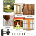 thumbnail image 3 of Langgg 2piece Flipping Latch Strong Durability And Reliability Provides Safety And Privacy Easy black 1Set, 3 of 6