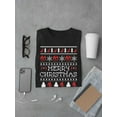 thumbnail image 3 of Merry Christmas Bigfoot - Ugly Sweater T-shirt Men's, 3 of 3