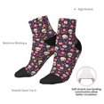 thumbnail image 6 of Pofeuu Skull flower leaf colorful Print 30cm Socks, Adult Running Hiking Socks for Youth and Adult, 6 of 7