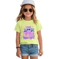 thumbnail image 4 of Staki Toddler Halloween Tshirt Girls Halloween Shirt T-Shirt Fall Cotton Short Sleeve Tees(Light Yellow,2-3 Years), 4 of 5