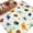 Green, variant on Round Rugs 5Ft, Spring Butterfly Dragonfly Round Area Rug Washable Indoor Throw Carpet, Botanical Floral Colorful Soft Non Slip Circle Rug for Cabinet Bathroom Home Decor Aesthetic
