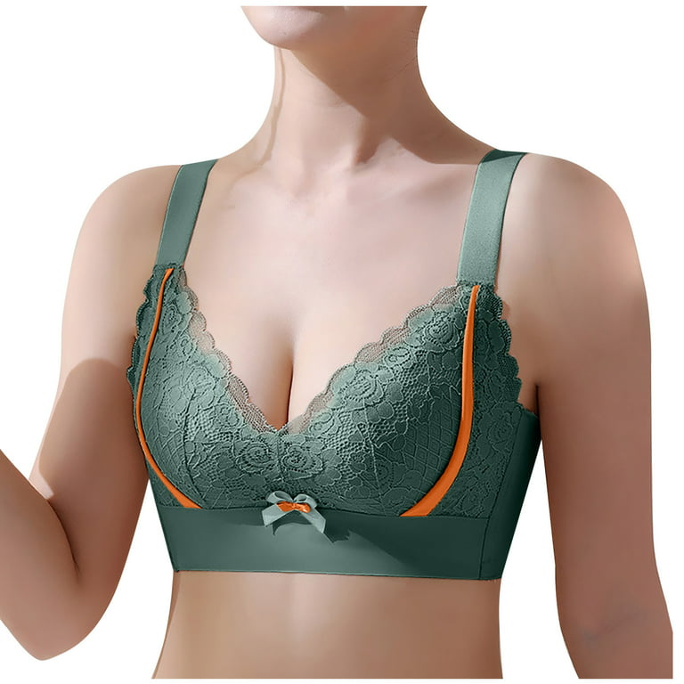 Summer Savings Clearance 2023! Lingerie for Womens loopsun Women Bras  Double Breasted Comfortable Breathable Anti-exhaust Base Solid Non-Steel  Ring Non-Magnetic Buckle Underwear 