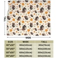 thumbnail image 3 of Thanksgiving Blanket Pumpkin and Turkey Flannel Blanket Soft Cozy Throw Blankets for Bed Sofa Couch Office Travel All Season 50"X40", 3 of 6