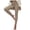 Khaki, variant on Women's High Waist Solid Color Yoga Pants - Striped Tight Slim Step-On Foot Athletic Pants