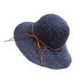 thumbnail image 1 of Sombrero de Tela Transpirable Minnieouse Ligero Ala Ancha Azul Marino, 1 of 6