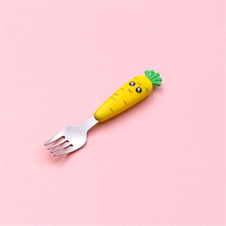 

Baby Feeding Utensils Cartoon Fork Spoon Child Cutlery Set Kid Tableware Kitchen Gadgets Cake Vegetable Fork Teaspoon