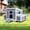 Gray, variant on Chicken Coop with 2 Large Nesting Boxes, 59" Chicken Coops, Wooden Hen House for 4-6 Chickens, Outdoor Poultry Cage Duck Coop Weatherproof (Gray)